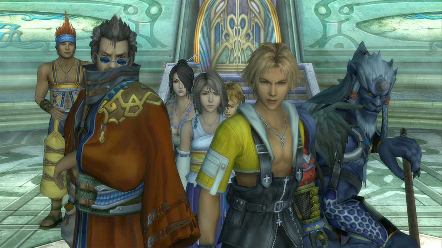 A screenshot of gameplay from Final Fantasy X
