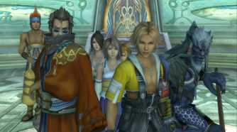 A screenshot of gameplay from Final Fantasy X