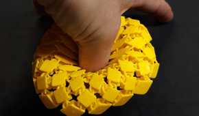 3D printed sunflowerr fabric