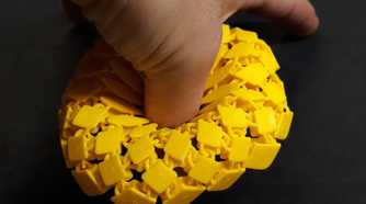 3D printed sunflowerr fabric