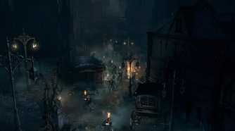 Bloodborne enemies walking the streets