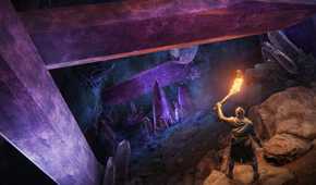 Elden Ring player standing at top of crystal cliffs