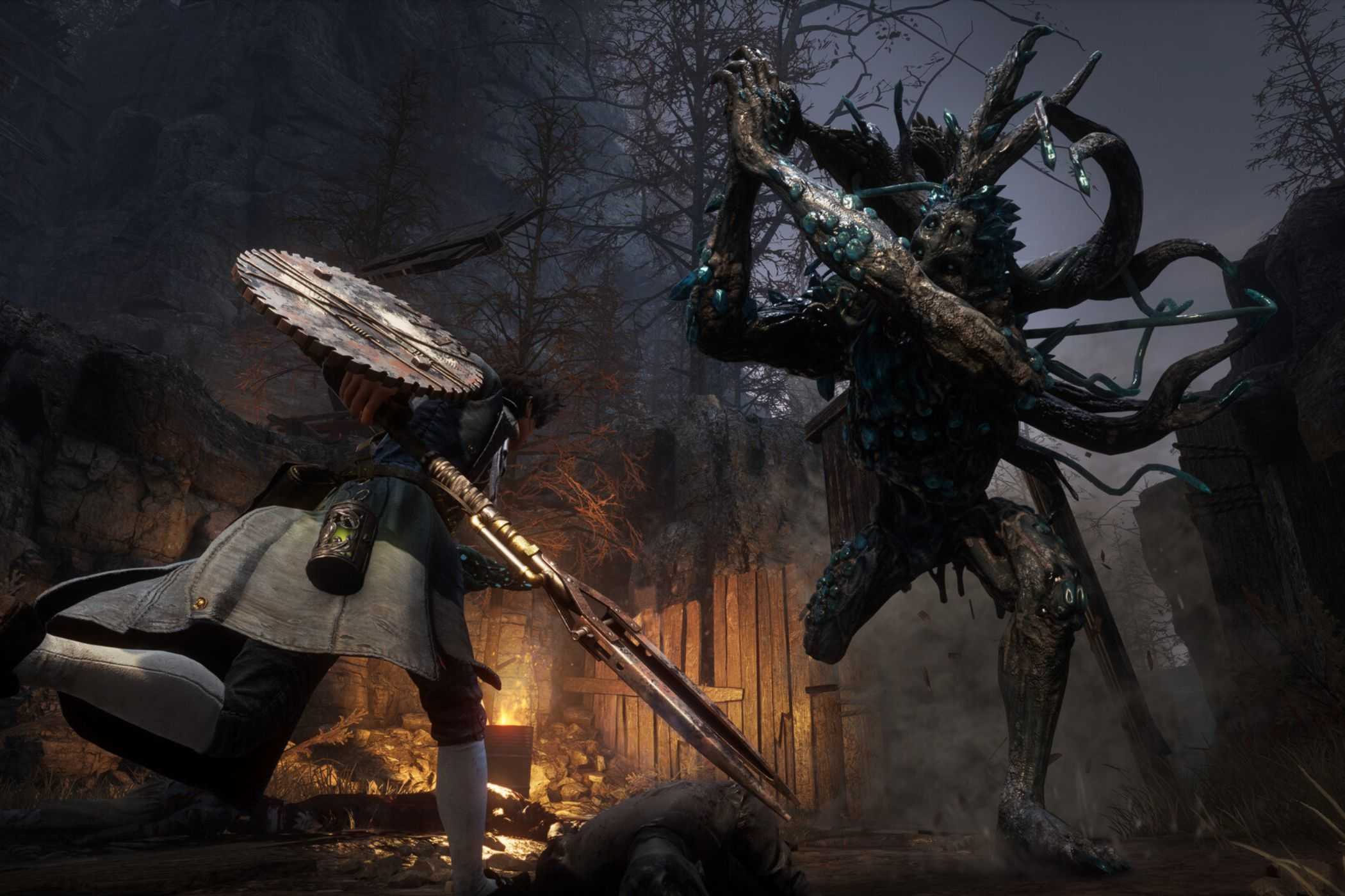 Lies of P Pinocchio fighting tree boss