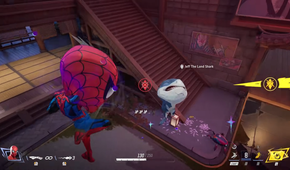 Marvel Rivals Giant-Size Brain Blast trailer image of Spider-Man killing Jeff