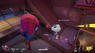 Marvel Rivals Giant-Size Brain Blast trailer image of Spider-Man killing Jeff