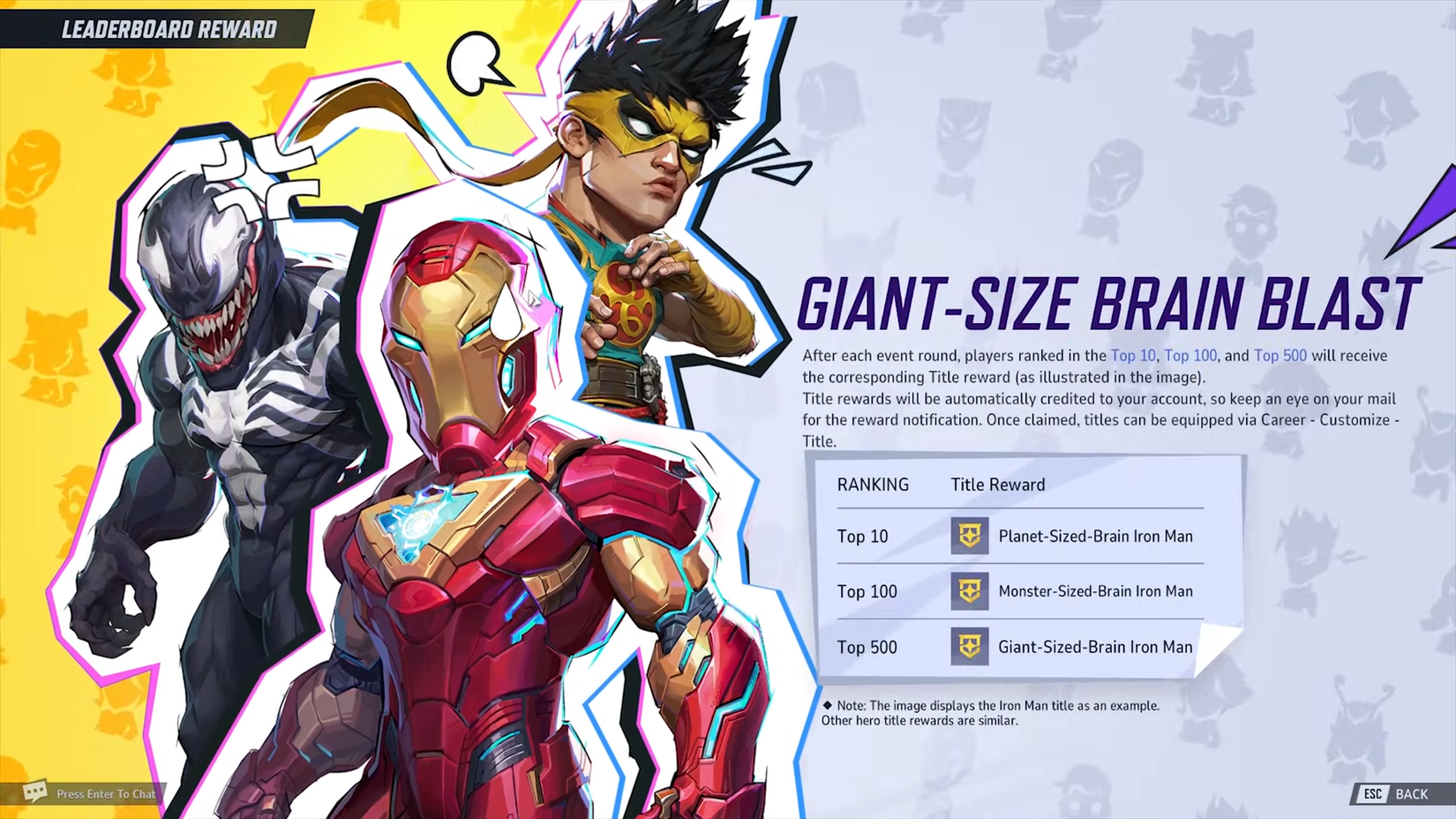 Giant-Size Brain Blast event mode announced for Marvel Rivals