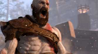 An image of Kratos from the 2018 game God of War.