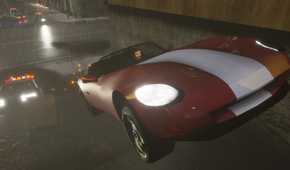 An image of the player in GTA 3 riding a red and white car while the cops chase.