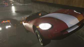 An image of the player in GTA 3 riding a red and white car while the cops chase.