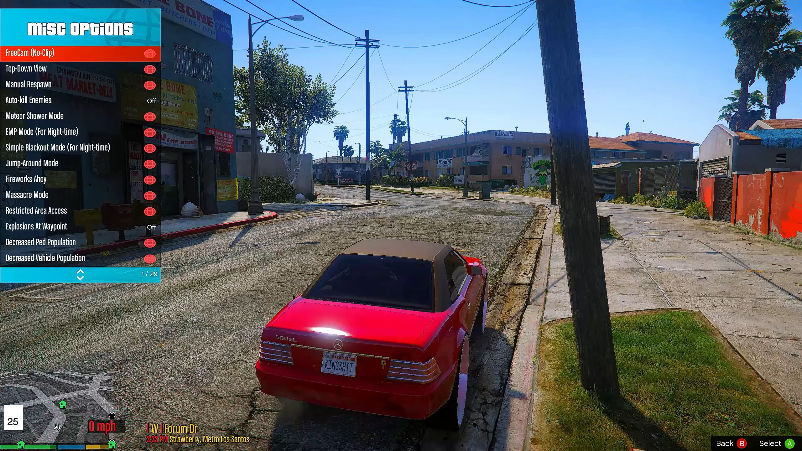 GTA V mod Menyoo 3