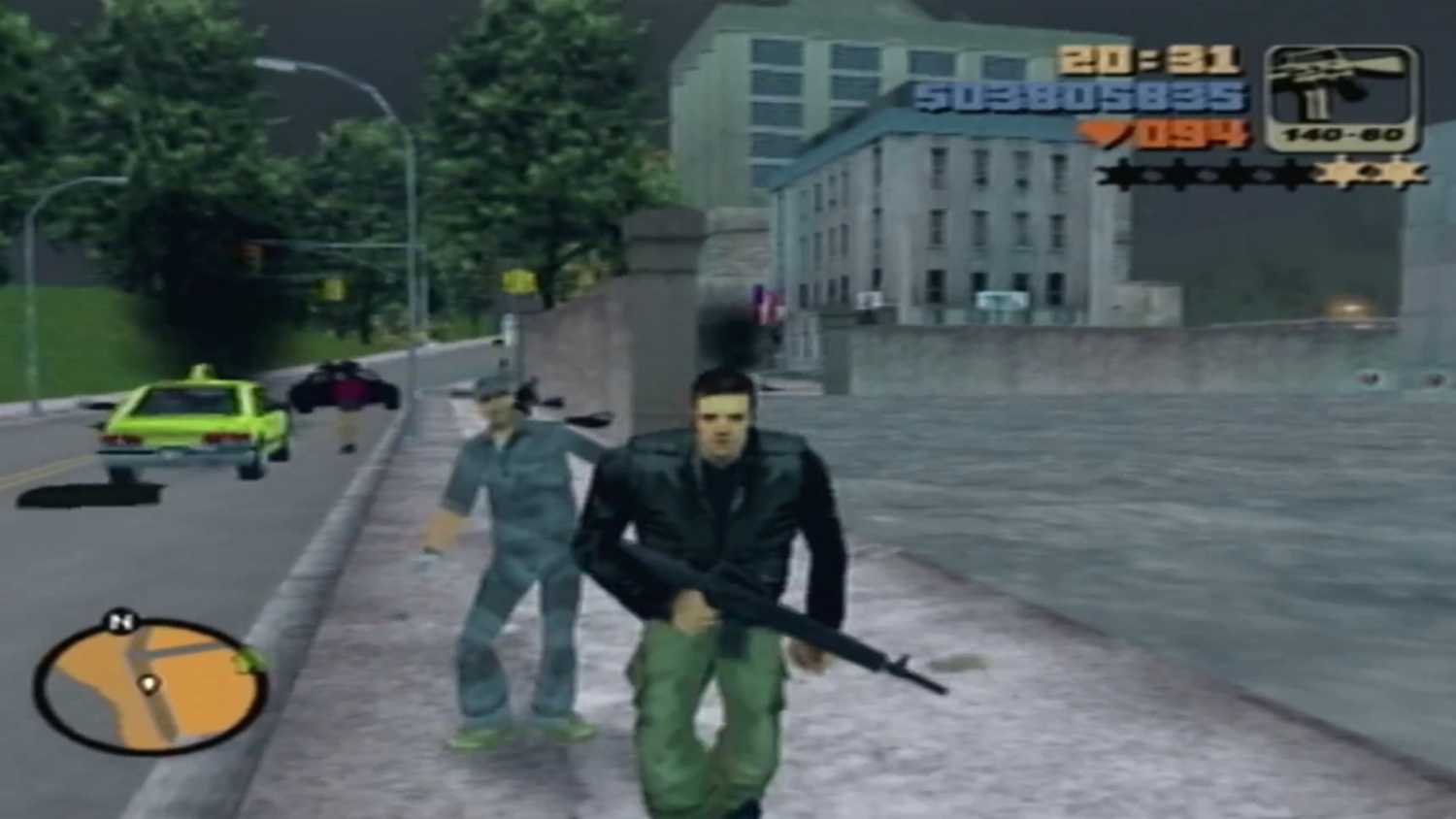 A screenshot of gameplay of Grand Theft Auto III