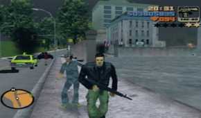 A screenshot of gameplay of Grand Theft Auto III