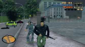 A screenshot of gameplay of Grand Theft Auto III