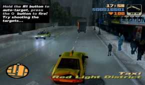 A screenshot of gameplay of Grand Theft Auto III