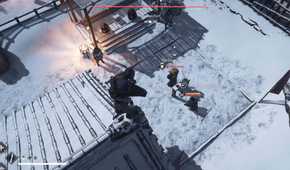 Assassin's Creed Shadows Naoe on rooftop overlooking enemies