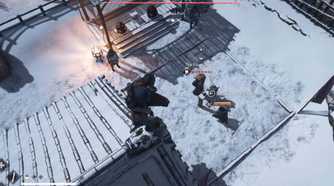 Assassin's Creed Shadows Naoe on rooftop overlooking enemies