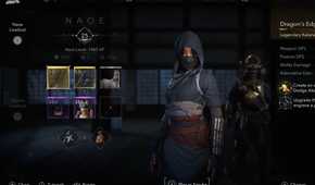 Assassin's Creed Shadows Naoe equipment menu