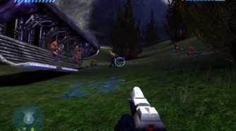 A screenshot of gameplay of Halo Combat Evolved