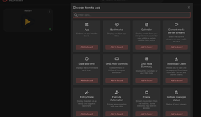 Homarr dashboard item add