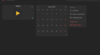 Homarr dashboard