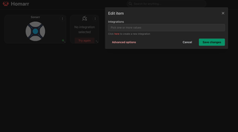 Homarr integrations
