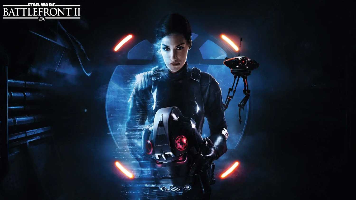 A promo image of Iden Versio in EA's Star Wars Battlefront 2.