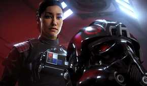 A screenshot of Iden Versio in EA's Star Wars Battlefront 2.