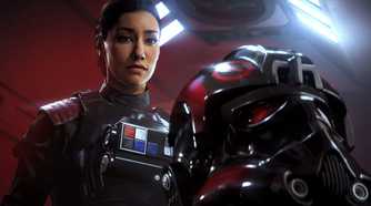 A screenshot of Iden Versio in EA's Star Wars Battlefront 2.