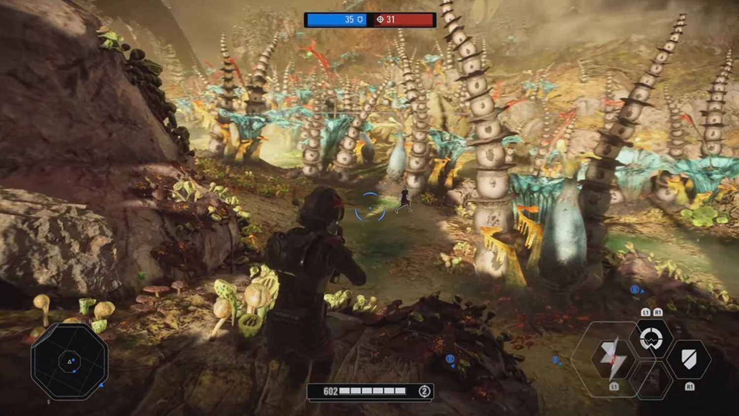 A screenshot of Iden Versio in EA's Star Wars Battlefront 2.