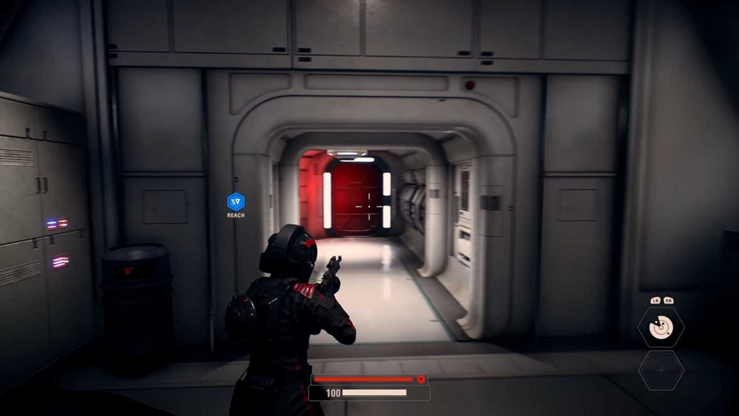 A screenshot of Iden Versio in EA's Star Wars Battlefront 2.