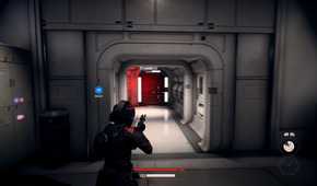 A screenshot of Iden Versio in EA's Star Wars Battlefront 2.