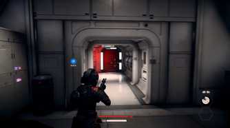 A screenshot of Iden Versio in EA's Star Wars Battlefront 2.