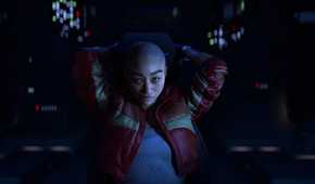 An image from Intergalactic: The Heretic Prophet, showing Jordan A. Mun, the protagonist.