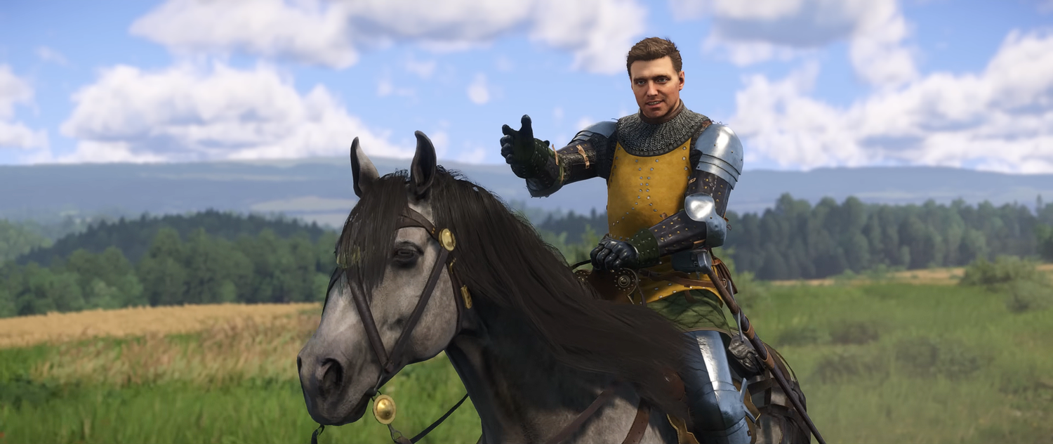kc_II pointing on a horse