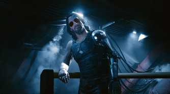 Keanu Reeves in Cyberpunk 2077 on Nintendo Switch 2.