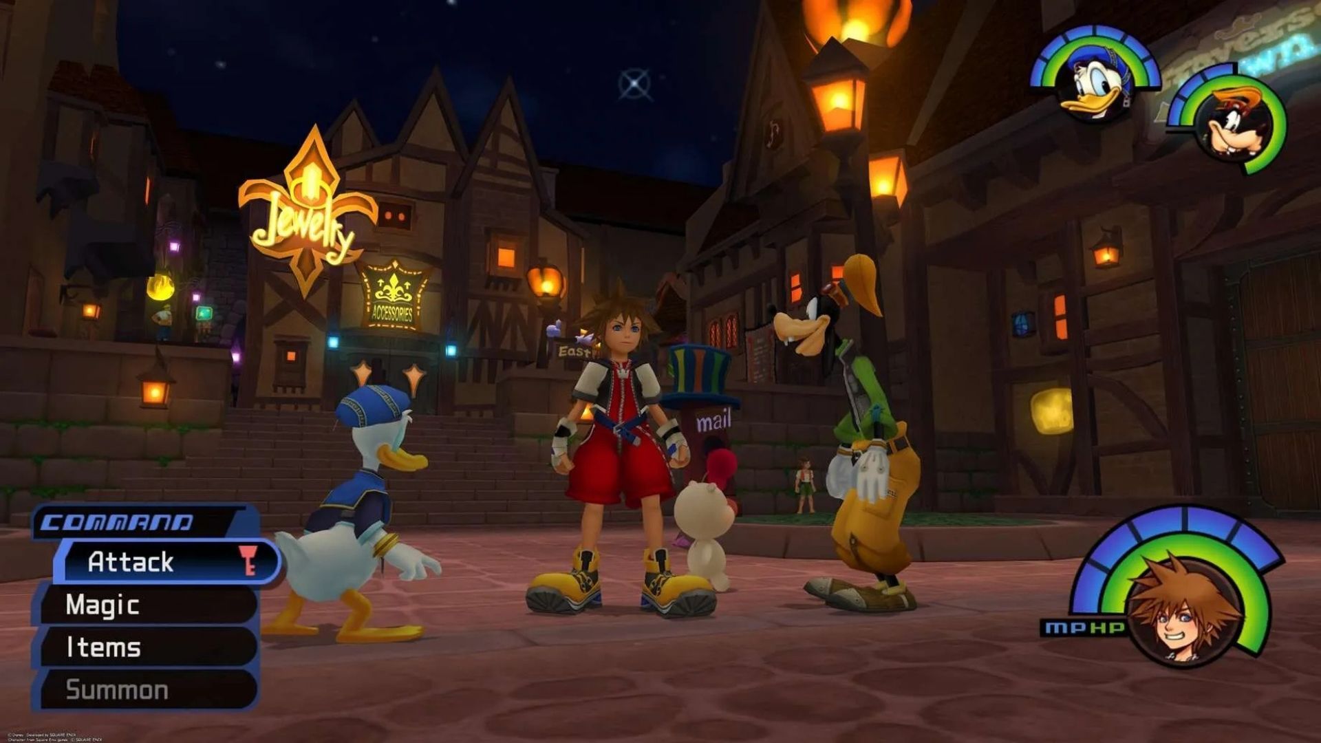 A screenshot of Kingdom Hearts