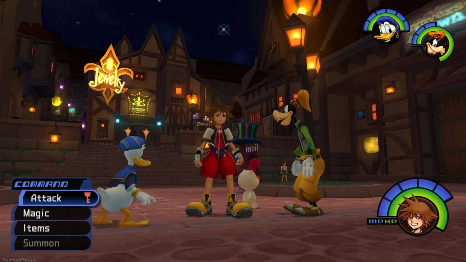 A screenshot of Kingdom Hearts
