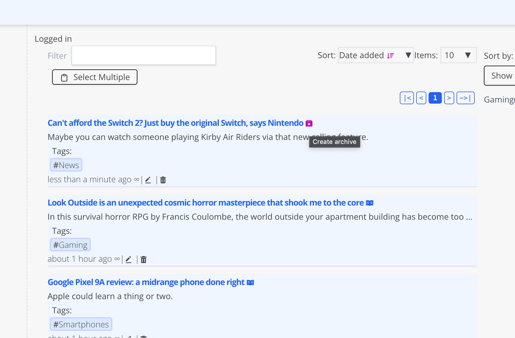 5 replacements for Pocket (that are self-hosted)