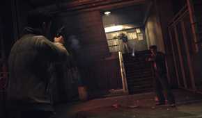 An image from the 2020 remaster of Mafia II, showing a combat encounter from the game.