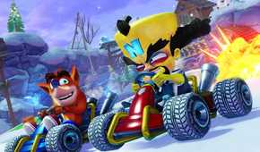 Crash Team Racing crashing against Nitro