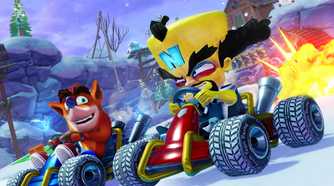 Crash Team Racing crashing against Nitro
