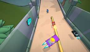 Flex Riders racers driving on walls