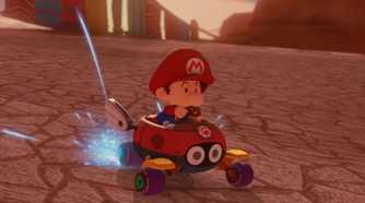 Mario Kart 8 Baby Mario driving Para Biddy Kart