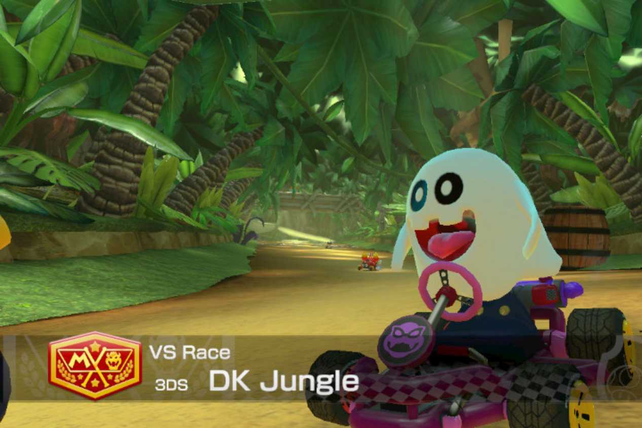 Mario Kart World Peepa driving DK Jungle