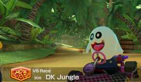 Mario Kart World Peepa driving DK Jungle
