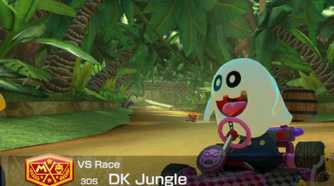 Mario Kart World Peepa driving DK Jungle