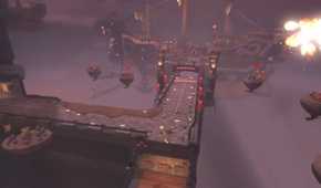 Mario Kart World Airship Fortress remake track jump leading to ship