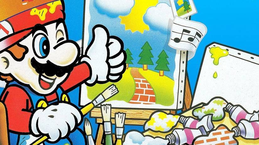 Mario Paint for SNES box art