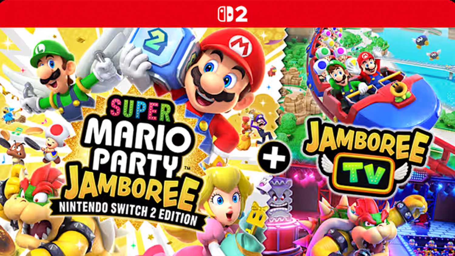 The cover art for Mario Party Jamboree Switch 2 Edition.