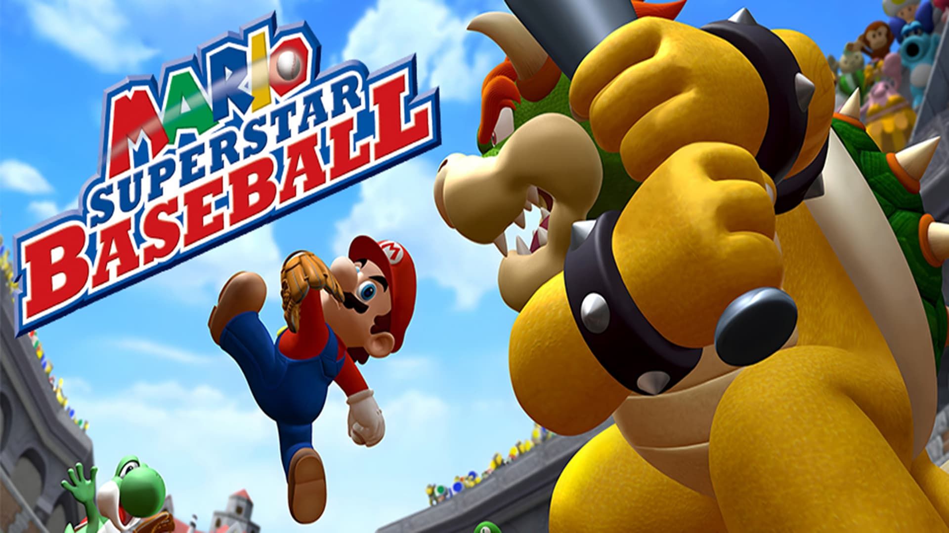 mario superstar baseball keyart